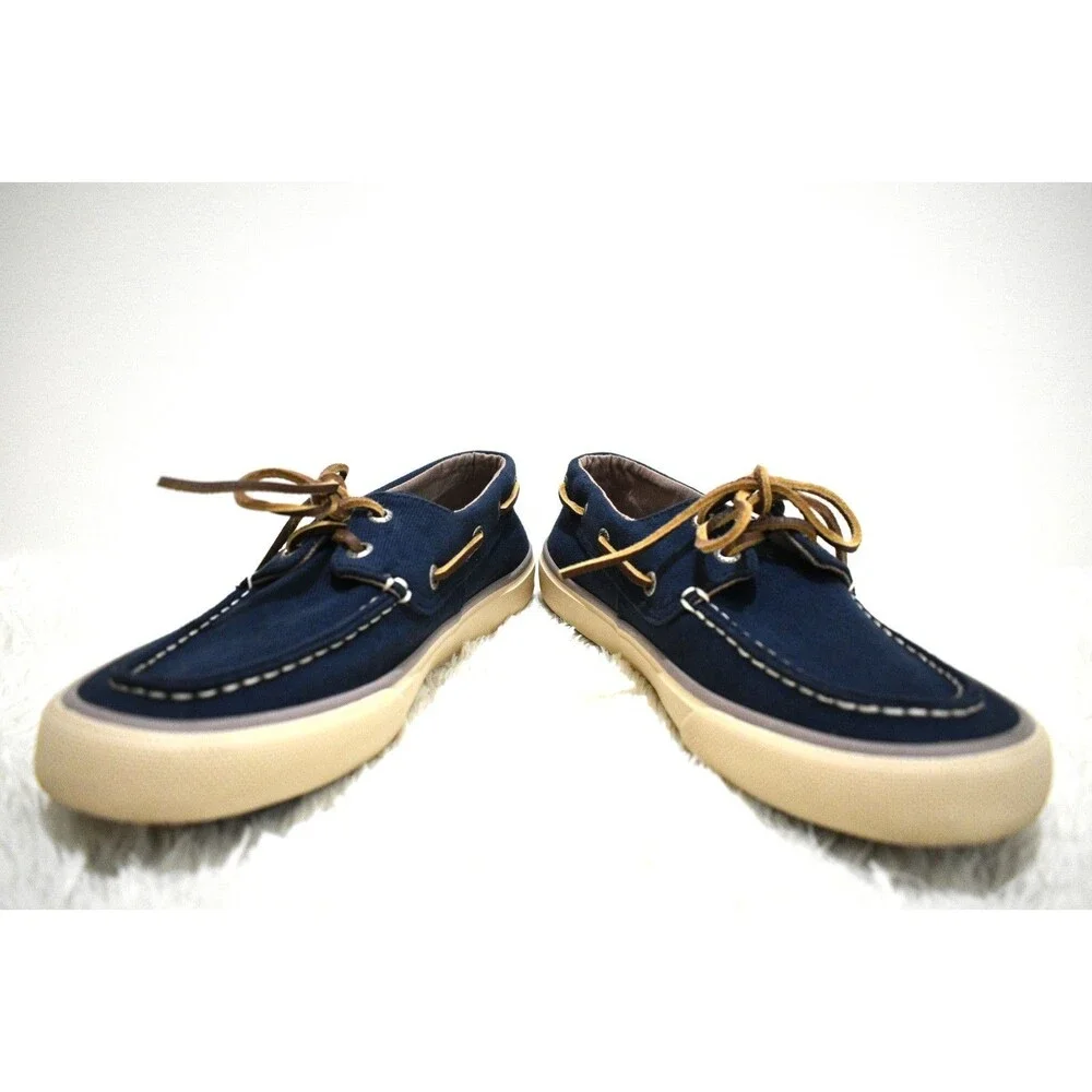 Sperry Bahama II Canvas Nautical Unisex Boat Shoe STS25537 - Men's 7.5 M